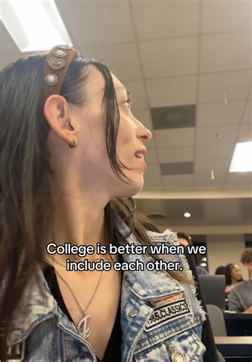 College is better when we include each other. 🤍 #CollegeLife #CampusVibes #GirlsSupportingGirls #SocialConfidence #IncludeEveryone