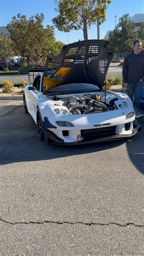 Awesome Mazda RX7 build #madza #mazdarx7 #titanium #carbonfiber