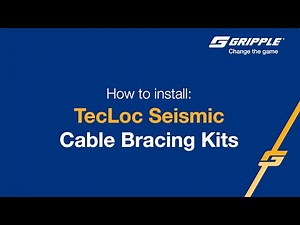 TecLoc Cable Bracing - Product Install