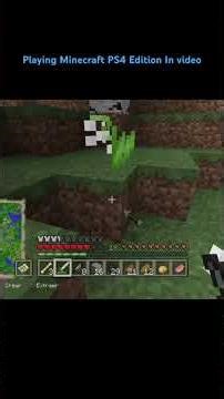 Playing Minecraft PS4 edition in video #minecraft