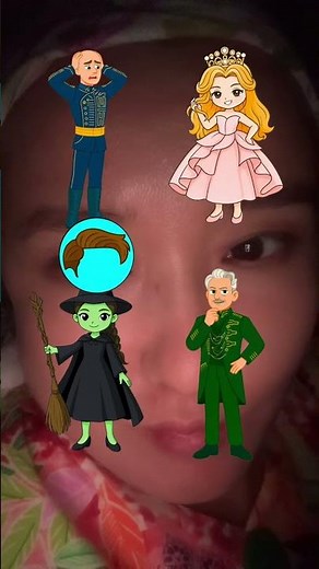 Elphaba and Glinda hairs #tutorial #film #wicked #elphaba #glinda