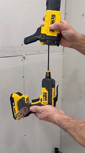 Auto feed DEWALT drywall screwgun. | Cody Romer