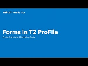 Finding forms in T2 module in ProFile