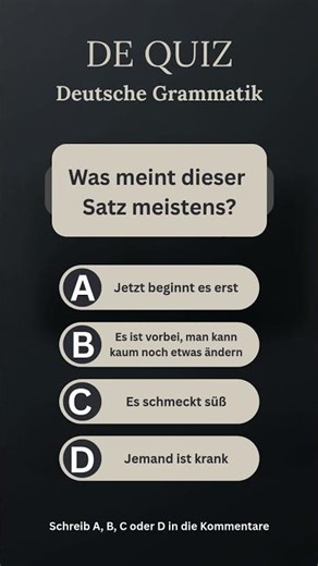 Der Drops ist gelutscht?
