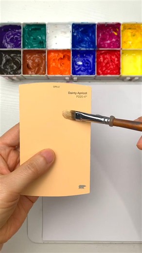 How I Perfect Mix Light Apricot ORANGE Color #shorts #paint #art #usa #Australia #Switzerland #UK