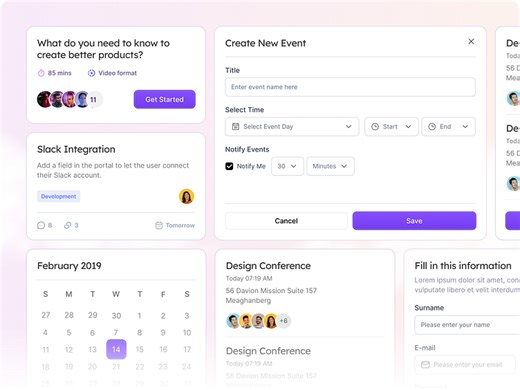 Flowzy - Project Management Website Components