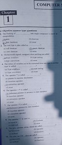 COMPUTERChapter1Objective answer type questionsThe Packin... | Filo
