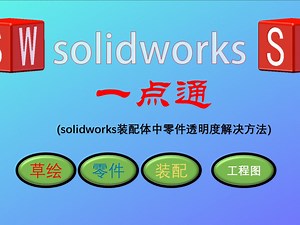 solidworks装配体中零件透明度解决方法