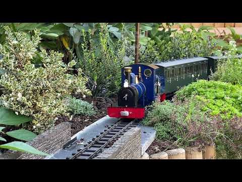 Steaming up and driving Roundhouse Jennie | Live steam garden railway