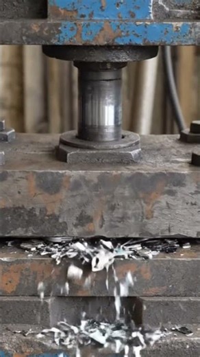 i phone 17 pro Max on hydraulic press 🤯🤯🤯 #hydraulic #hydraulicpress #1111 #smash #iphone