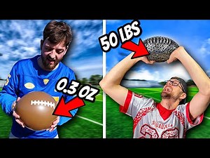 Every Time You Score the Ball Gets HEAVIER! (Backyard Tackle Football!)