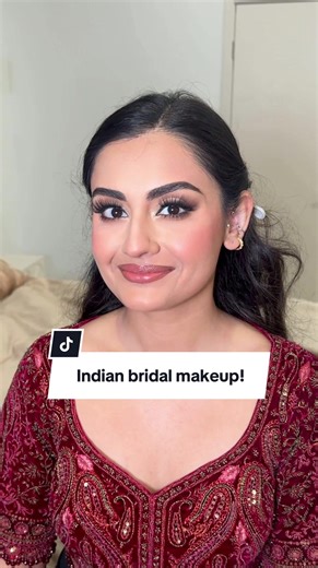 Stunning Indian Bridal Makeup and Hair Preparation