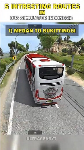 5 best and beautifull maps and routes intresting routes in bus simulator Indonesia