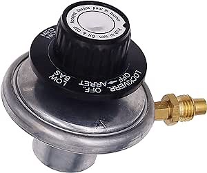 MeTer Star LPG 1 lb Adjustable Propane Gas Regulator Knob Pressure Relief Valve M12x1 Nozzle 0.7 mm