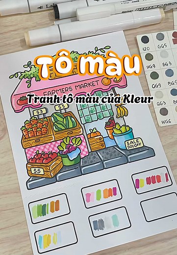 Tô Màu Kleur: Học Tô Tranh Màu Nước Theo Phong Cách Sáng Tạo