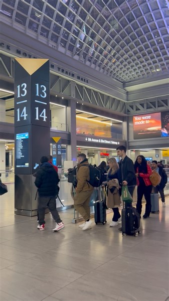 4.3K views · 115 reactions | 吝 Traveling with the best companions: experiences, dreams, and the thrill of new discoveries ✨ #travel companion #AdventureAwaits #newyorktravel #newyorktraveldiary #pennstation #travelerlife #manhattan | New York Travel Diary | Facebook