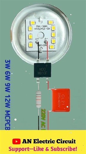 LED Light Driver 3W,6W,9W,12w MCPCB | #shortsfeed #electrical #electricalengineering