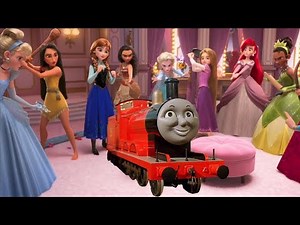 If James The Red Engine Meets Disney Princesses