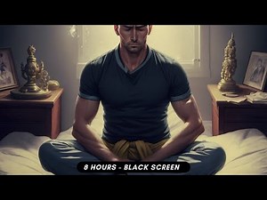 Man Deep Breathing And Slow Heartbeat Sound | 8 Hours Black Screen