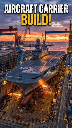 From Empty Dock to Giant Aircraft Carrier!