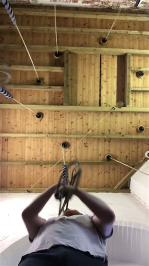 Chiming with the Belfry Trapdoor Open #kyletheringer #trapdoor #tenor #bellringing #bells