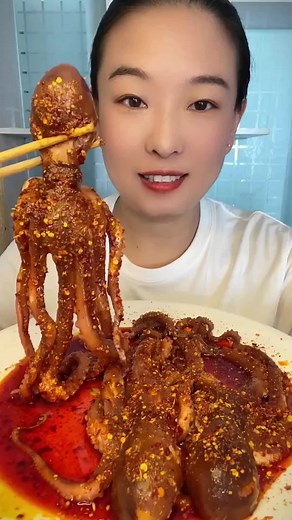 Super Spicy Octopus Mukbang: Crunchy ASMR Eating Show