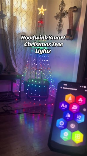 Love this lights and all it can do is, so easy to download on your phone and so many features fun and bright and my Grandbabies love it, that makes my heart happy ✨🫠 @@HOODINK##syncmusic##christmastreelights##halloweenlights ##decorationlights #t#tictokshop