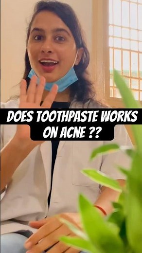 Does toothpaste works for acne? #toothpaste #acne #skin#tips #skincare #viral #shorts #shortsvideo