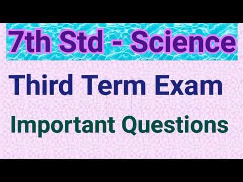 7th Std - Term 3 | Science - Important Questions | Third Terminal Examination