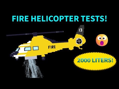 Fire Helicopter Water Drop Test! 🚁💦 #Shorts