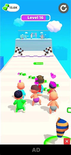Cute Baby Running 3D -Android Gameplay 2026