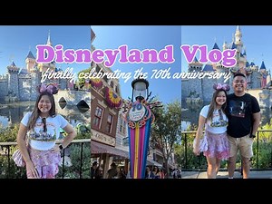 DISNEY VLOG! 🏰🩷 finally celebrating disneyland’s 70th anniversary + a disney haul!