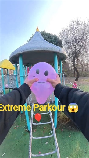 Balloon Popping While Doing Extreme Parkour 😱🎈