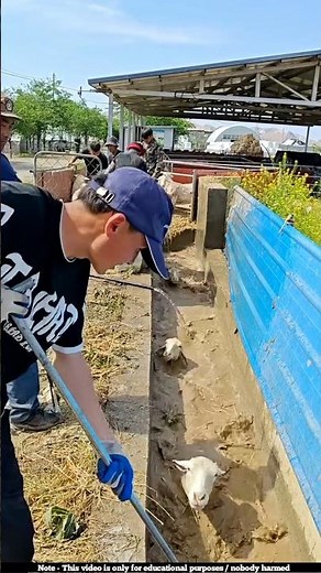 Why are these sheep drowned in a water filled drain 😲l #shorts #sheepfarming