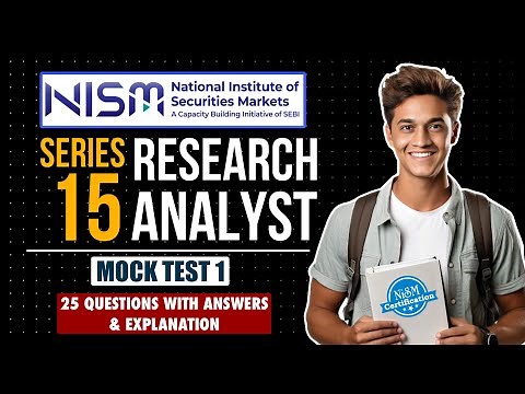 MOCK TEST 1 : Nism Series XV Research Analyst Exam | Nism Practice Questions | #nismexam
