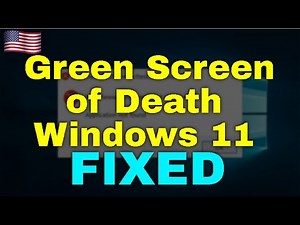 How to Fix Green Screen of Death Windows 11
