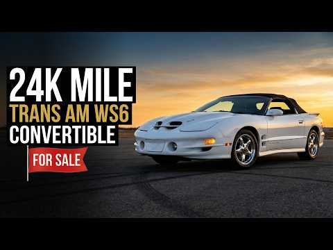 This One-Owner Trans Am WS6 Convertible Has Only 24K Miles — And It's For Sale