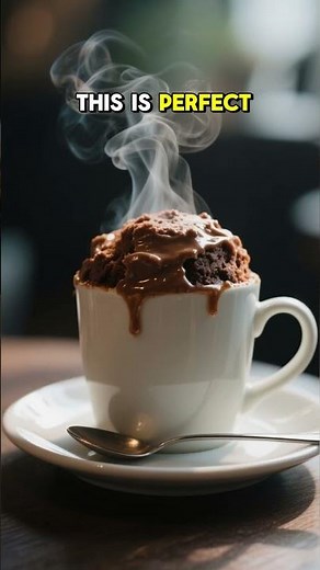 1 Minute Healthy Chocolate Mug Cake 🍫 Easy Microwave Dessert Hack! #easyrecipes