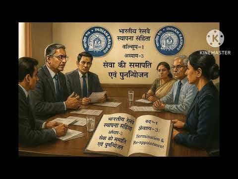 भारतीय रेलवे स्थापना सेवा समाप्ति व पुनर्नियोजन Exam NotesIndian Railway Establishment Code Vol-1