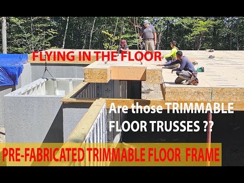 Pre-Fabricated FLOOR TRUSS ASSEMBLY FLYING IN