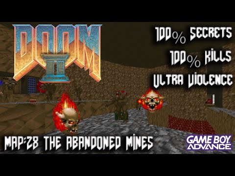 DOOM II: Hell on Earth - GBA - Map28: The Abandoned Mines - 100% Secrets