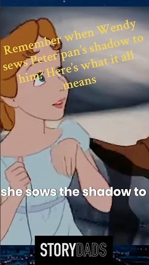 When Wendy sews Peter pans shadow to him #storytelling #peterpan #screenwriting