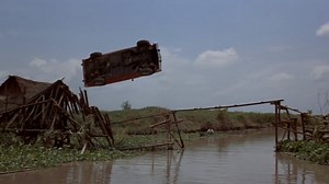 The corkscrew jump in THE MAN WITH THE GOLDEN GUN was performed by Loren “Bumps” Willert in an AMC Hornet X Hatchback. Two dummies of Bond and Sheriff Pepper were positioned either side of Willert, who was dressed in black so he wouldn’t be so visible. He completed the stunt in one take. | James Bond 007