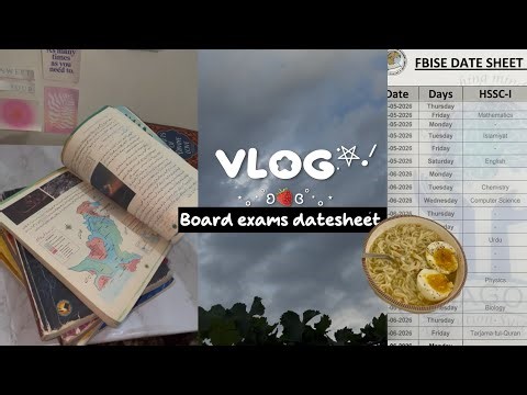 Pakistani Student life||a productive study vlog as Boards are here🥲