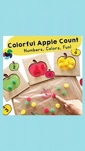 280K views · 6.9K reactions | ✨ Colorful Apple Count printable!...