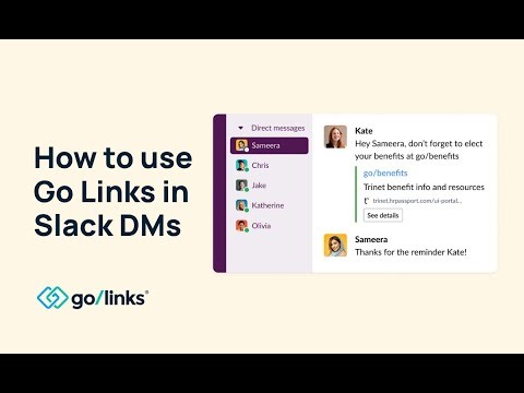 How to use GoLinks inside of Slack DMs? | Full Setup and Demo