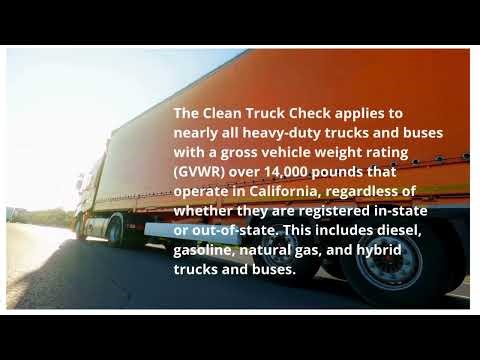 Which vehicles are included in the Clean Truck Check | Protecting Health | Powering the Future