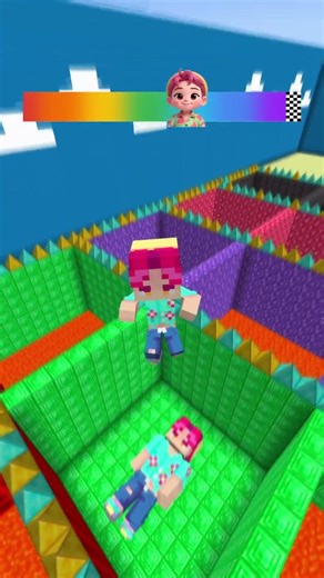 KPop Demon Hunters vs Squid Game Lava Jump P.10 #kpop #minecraft