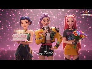 Las Guerreras K-Pop - Happy Birthday Party - Fiesta de Cumpleaños Demon Hunters Rumi, Zoey y Mira