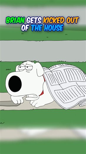 Brian gets kicked out 😱😱 #familyguy #briangriffin #shorts #funny #usa